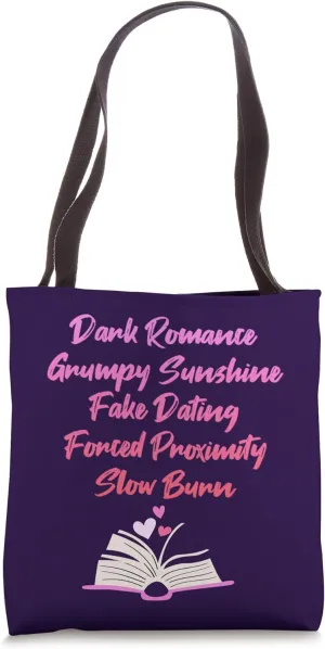 Bibliophile Romance Book Genre Humor Tee Tote Bag