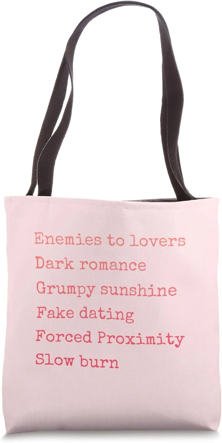 Bibliophile Romance Book Genre Humor Tee Tote Bag