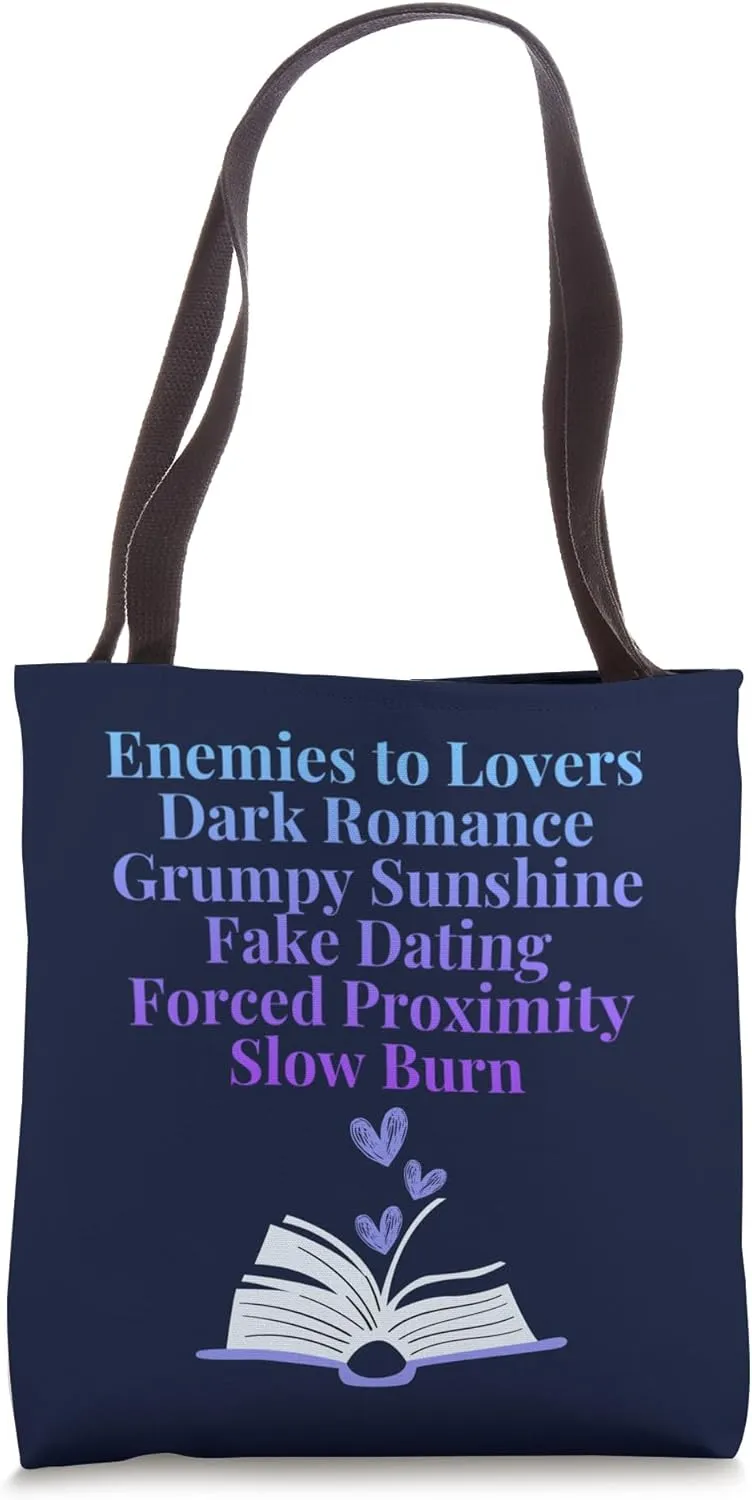 Bibliophile Romance Book Genre Humor Tee Tote Bag