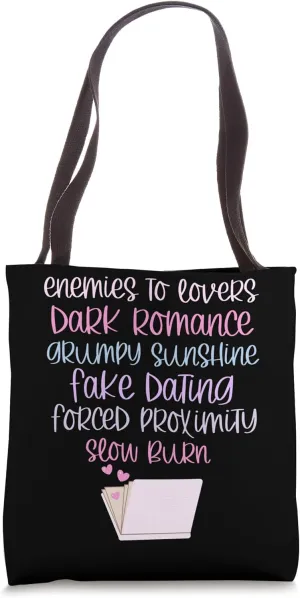 Bibliophile Romance Book Genre Humor Tee Tote Bag