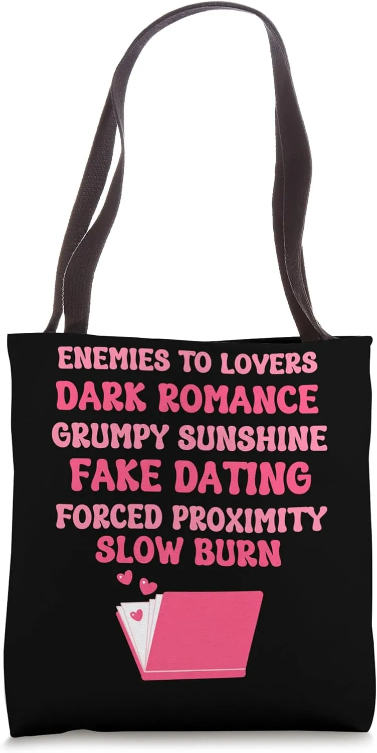Bibliophile Romance Book Genre Humor Tee Tote Bag