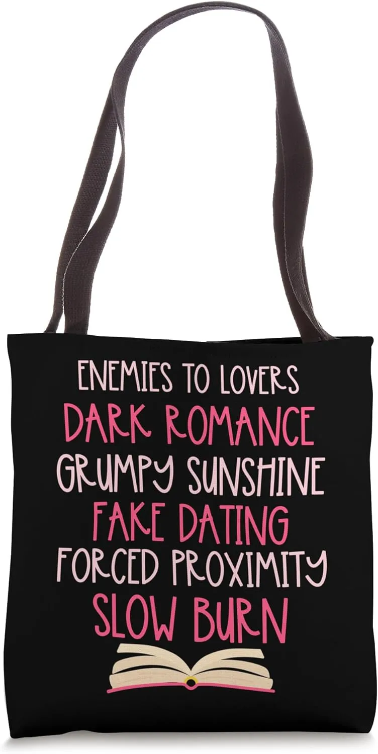 Bibliophile Romance Book Genre Humor Tee Tote Bag