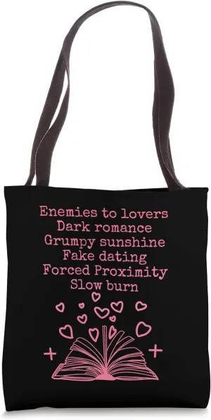 Bibliophile Romance Book Genre Humor Tee Tote Bag