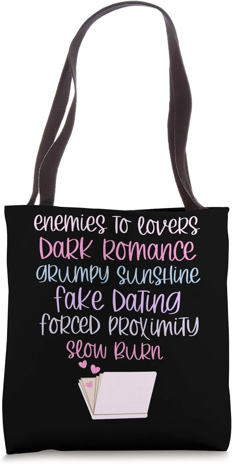 Bibliophile Romance Book Genre Humor Tee Tote Bag