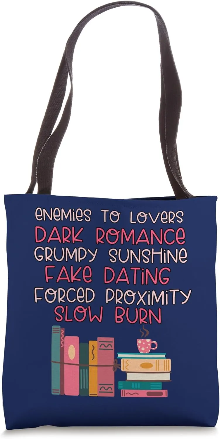 Bibliophile Romance Book Genre Humor Tee Tote Bag