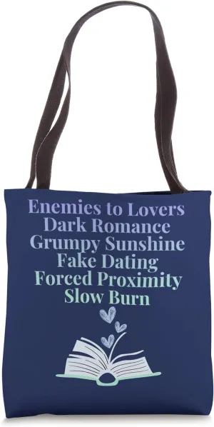 Bibliophile Romance Book Genre Humor Tee Tote Bag