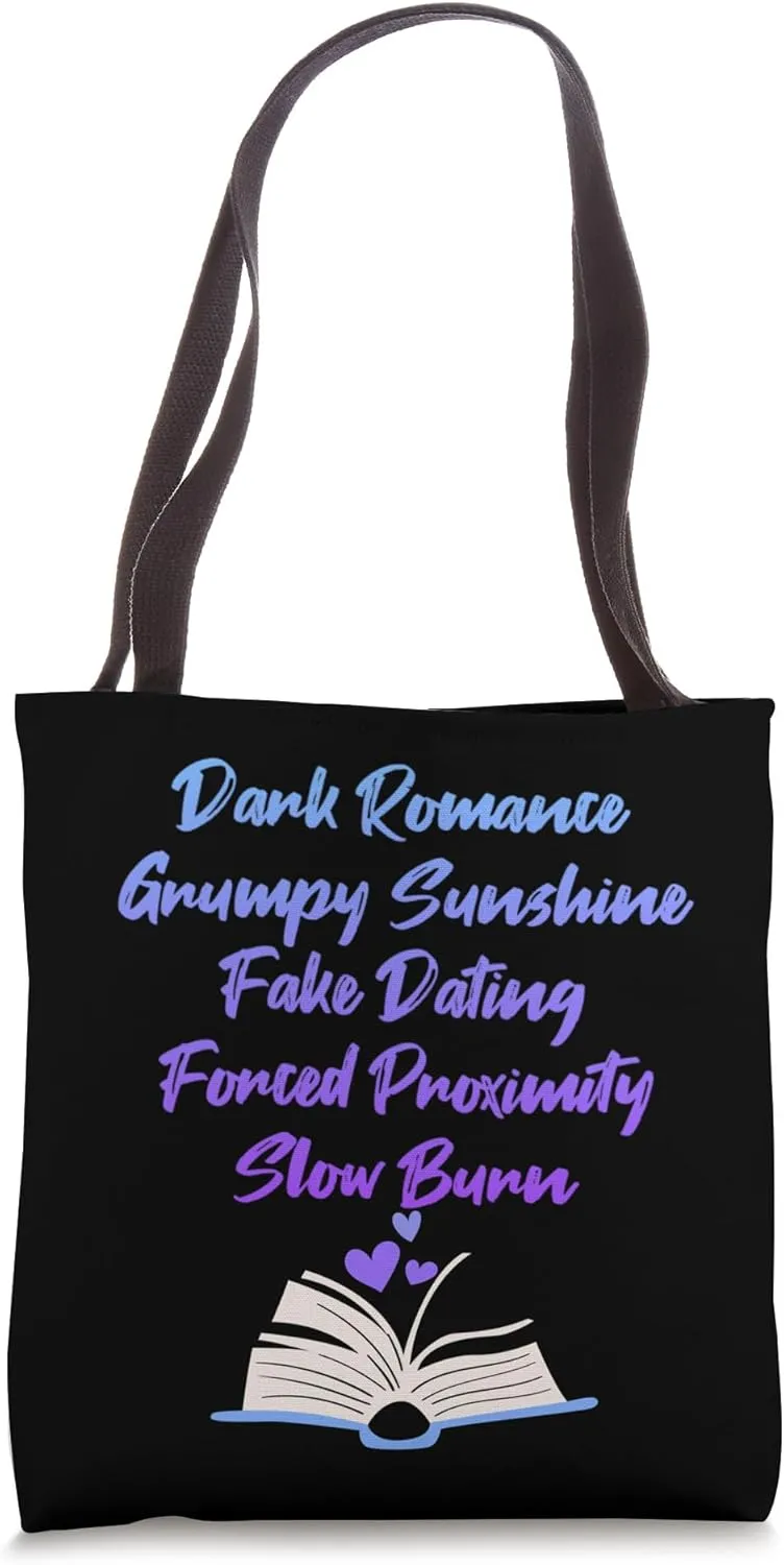 Bibliophile Romance Book Genre Humor Tee Tote Bag