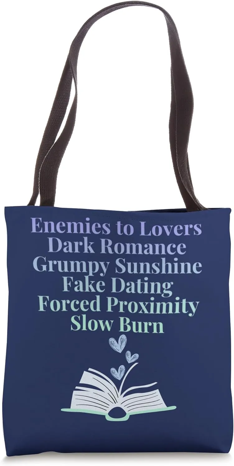 Bibliophile Romance Book Genre Humor Tee Tote Bag