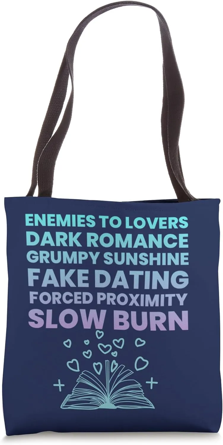 Bibliophile Romance Book Genre Humor Tee Tote Bag