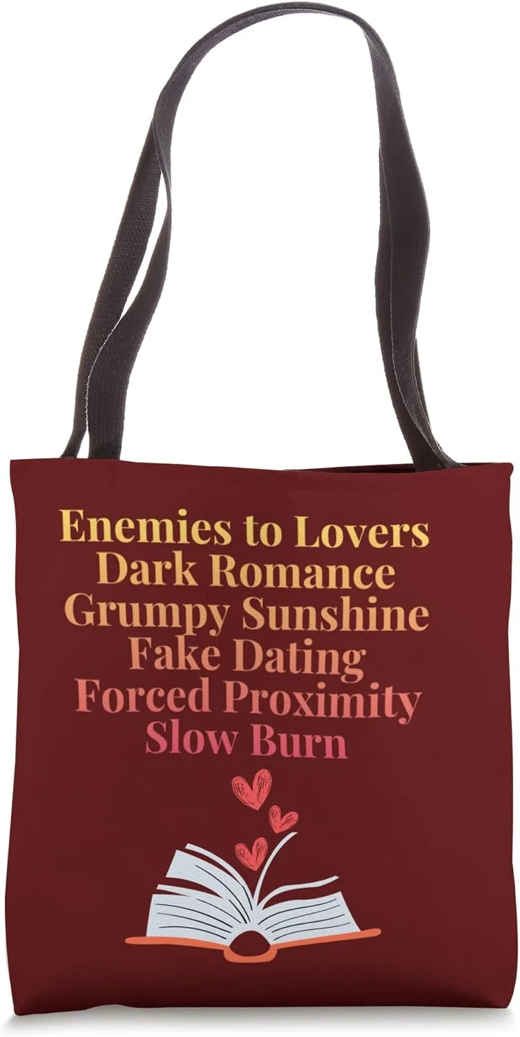 Bibliophile Romance Book Genre Humor Tee Tote Bag
