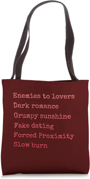 Bibliophile Romance Book Genre Humor Tee Tote Bag