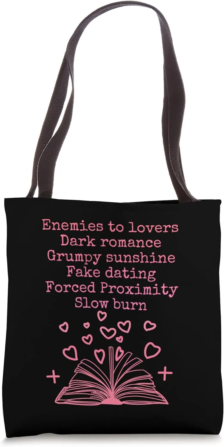 Bibliophile Romance Book Genre Humor Tee Tote Bag