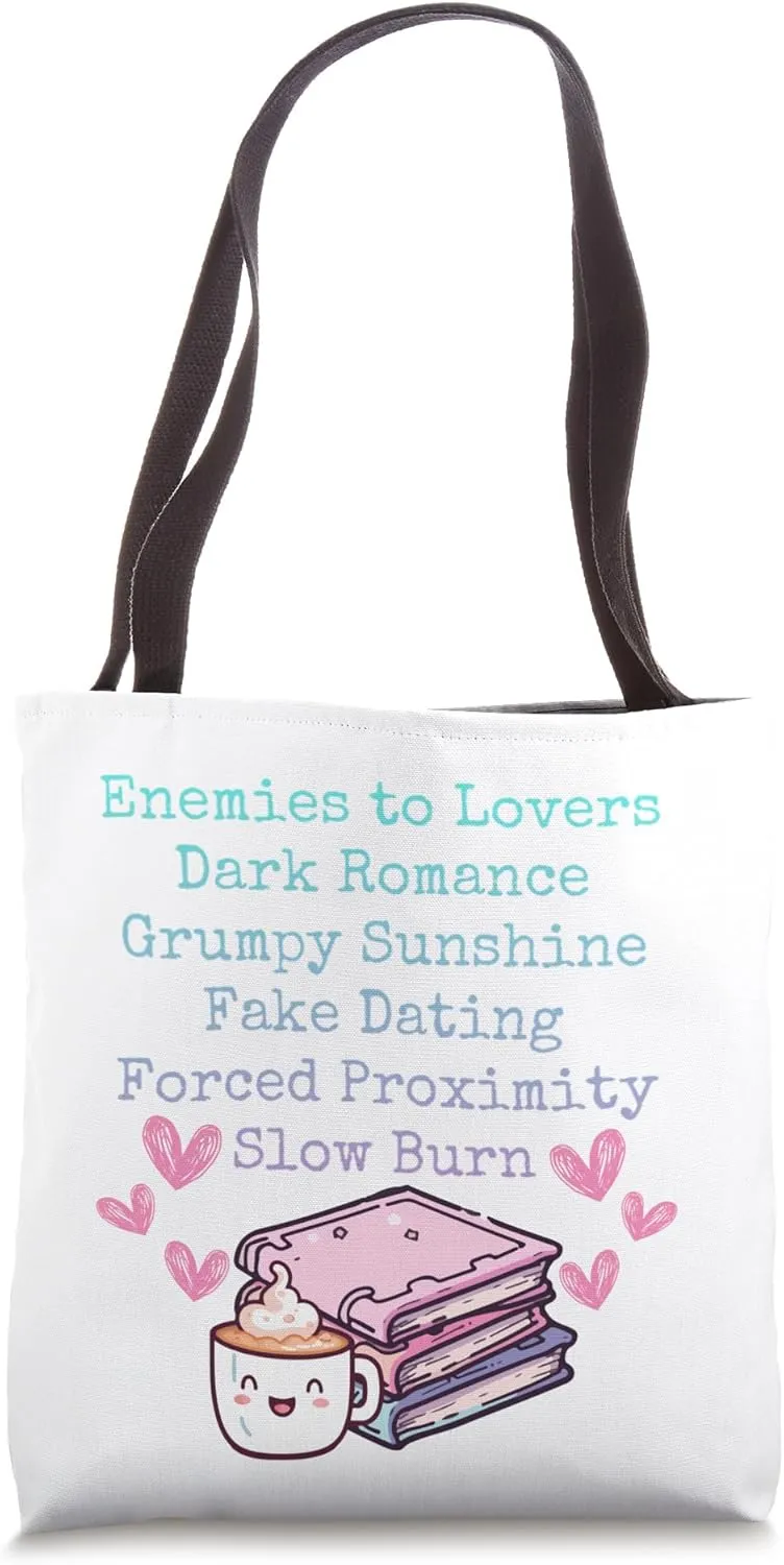 Bibliophile Romance Book Genre Humor Tee Tote Bag