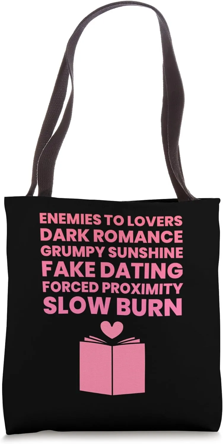 Bibliophile Romance Book Genre Humor Tee Tote Bag