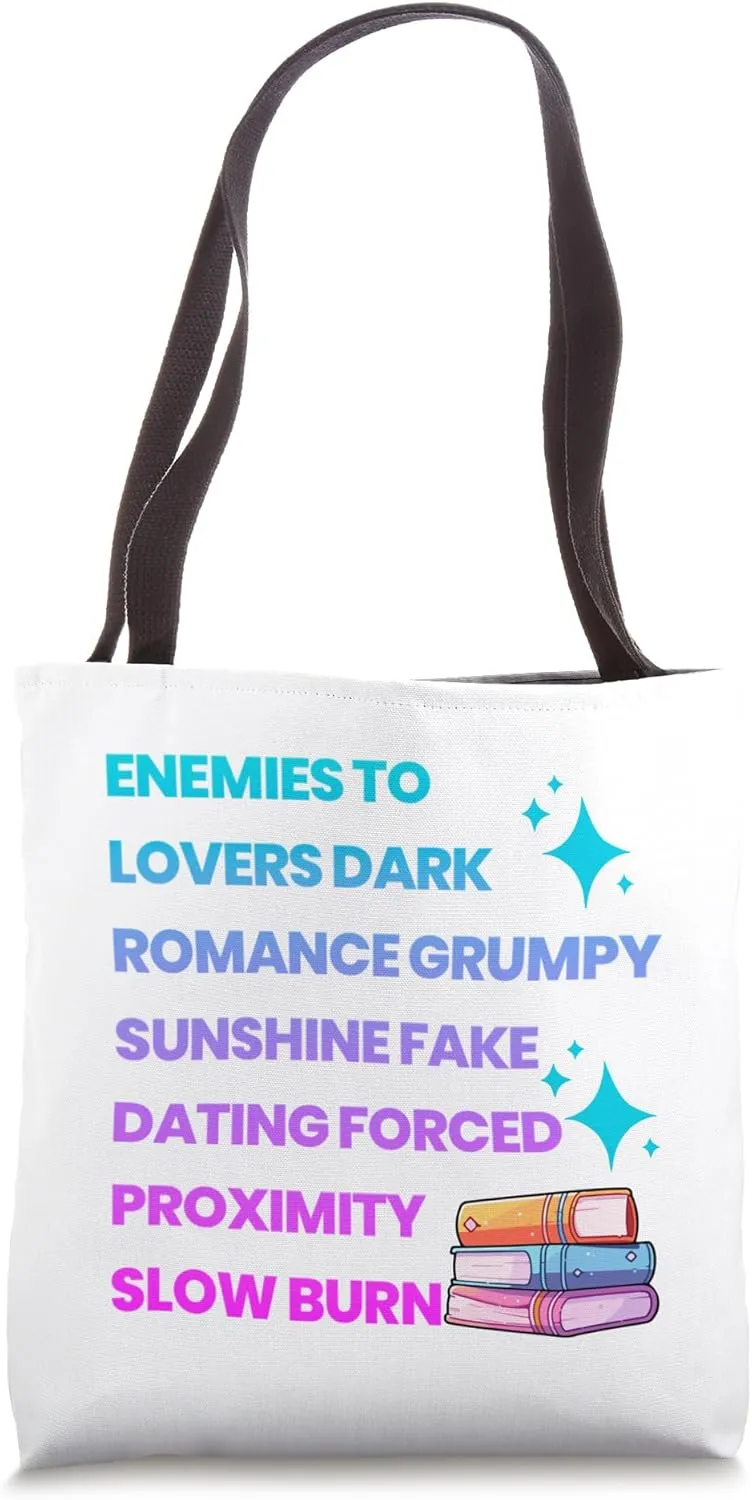 Bibliophile Romance Book Genre Humor Tee Tote Bag