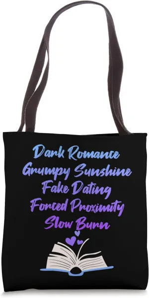 Bibliophile Romance Book Genre Humor Tee Tote Bag