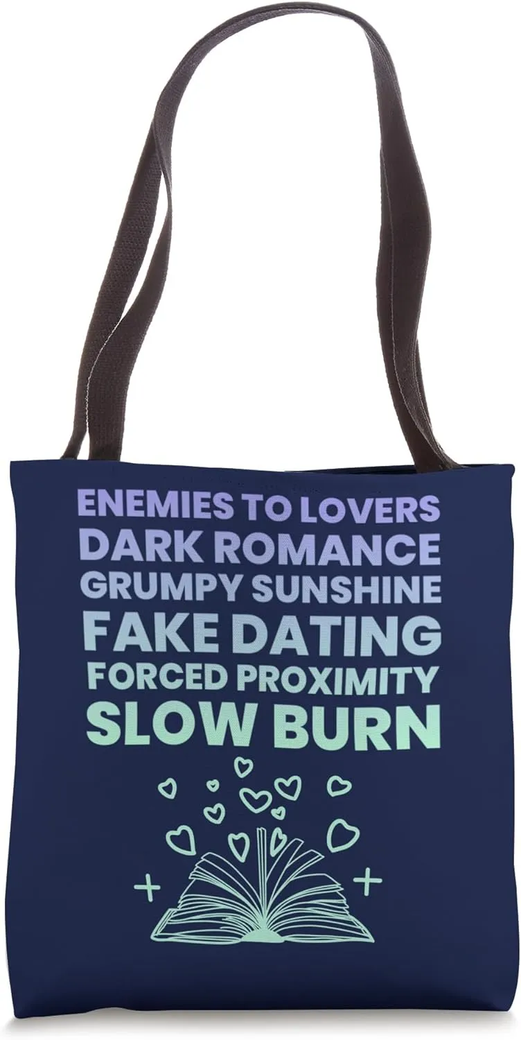 Bibliophile Romance Book Genre Humor Tee Tote Bag