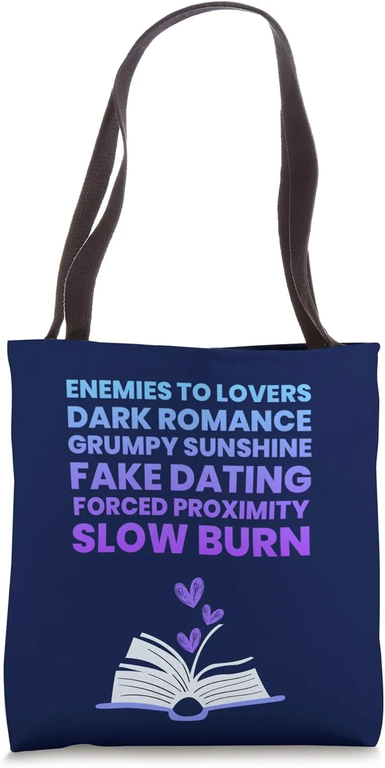 Bibliophile Romance Book Genre Humor Tee Tote Bag