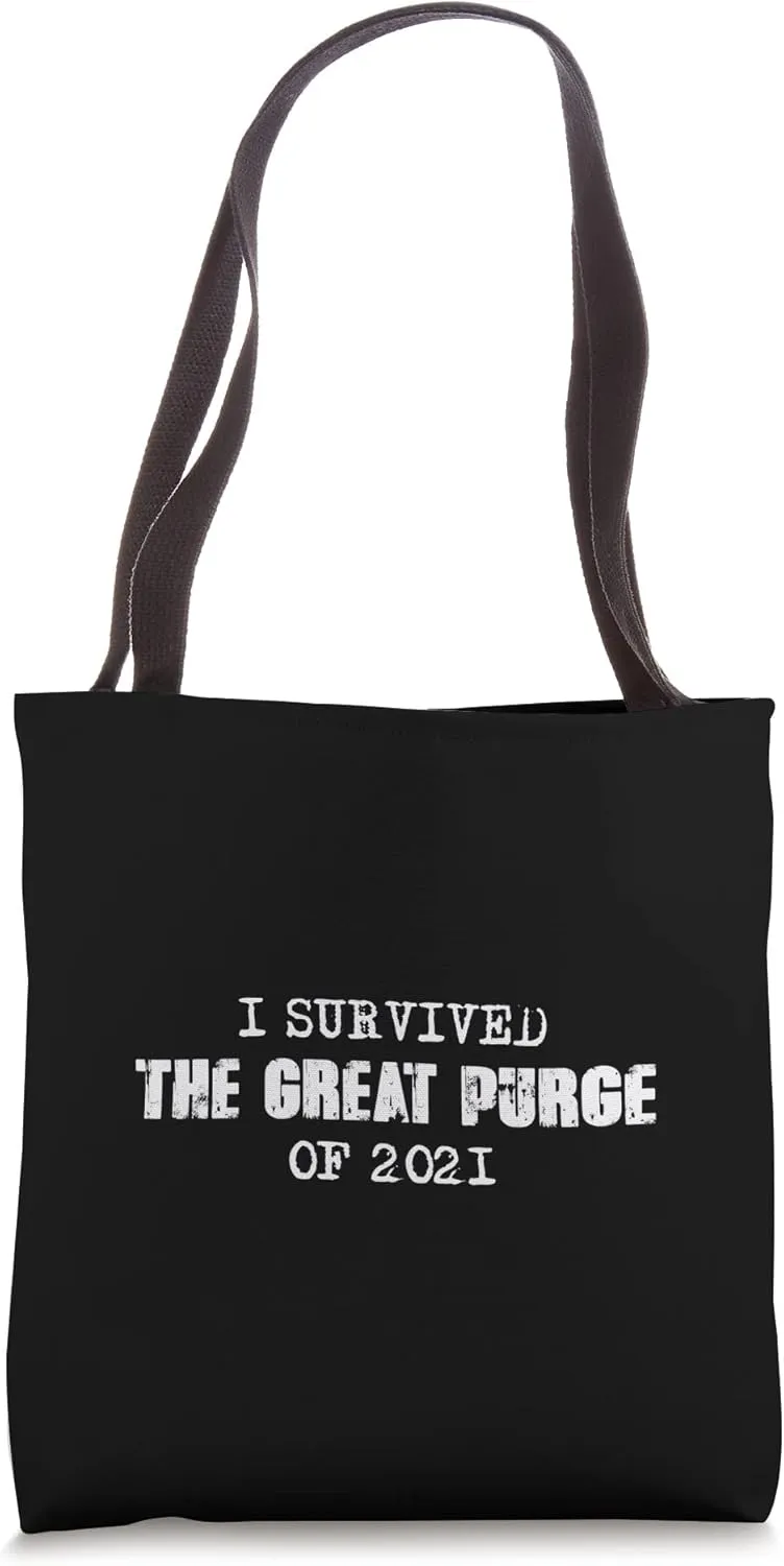 Big Brother Watching You 1984 Dystopian Censorship Big Purge Tote Bag
