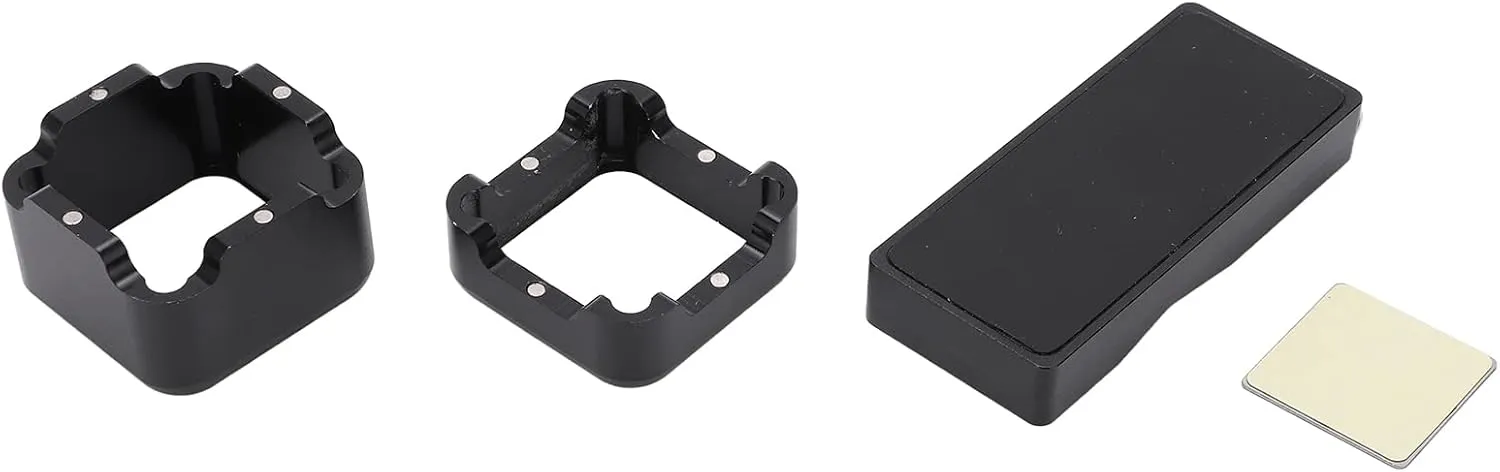 Billiard Chalk with Belt, Chalk Box Holder, Snooker Accessory, Upgraded Silent Chalk, to Use, Exquisite Black Aluminium Alloy
