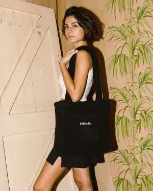 Black Fleece Tote Bag