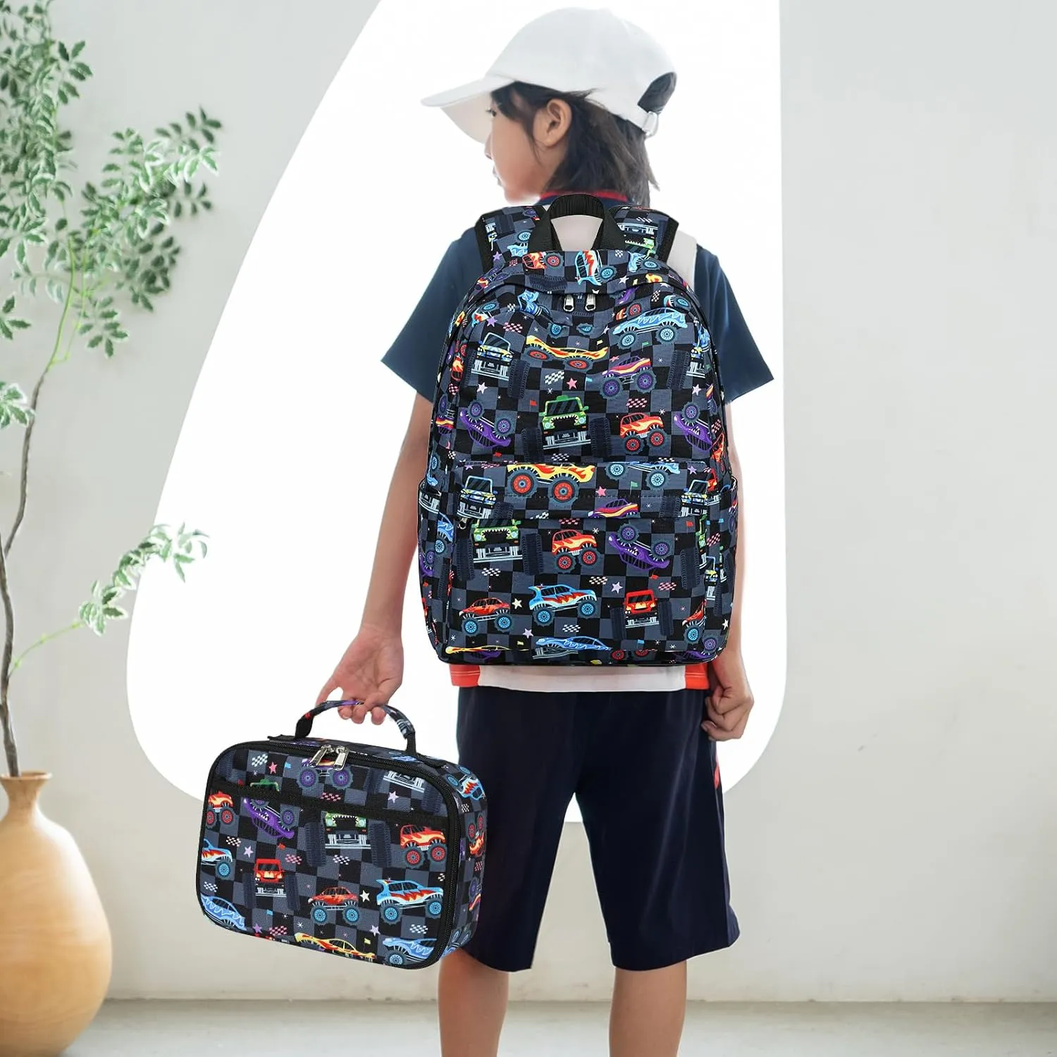 Bluboon Preschool Backpack Kids Kindergarten Backpack With Lunch Box School Book Bags for Elementary Primary Schooler