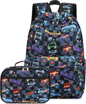 Bluboon Preschool Backpack Kids Kindergarten Backpack With Lunch Box School Book Bags for Elementary Primary Schooler