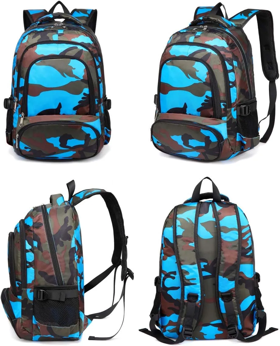 BLUEFAIRY Kids Backpacks for Boys Girls Elementary Primary Middle School Bookbags Back to School Bags for Childs Age 6-8 Mochilas Escolares para Niños Niñas 17 Inch Black/Blue
