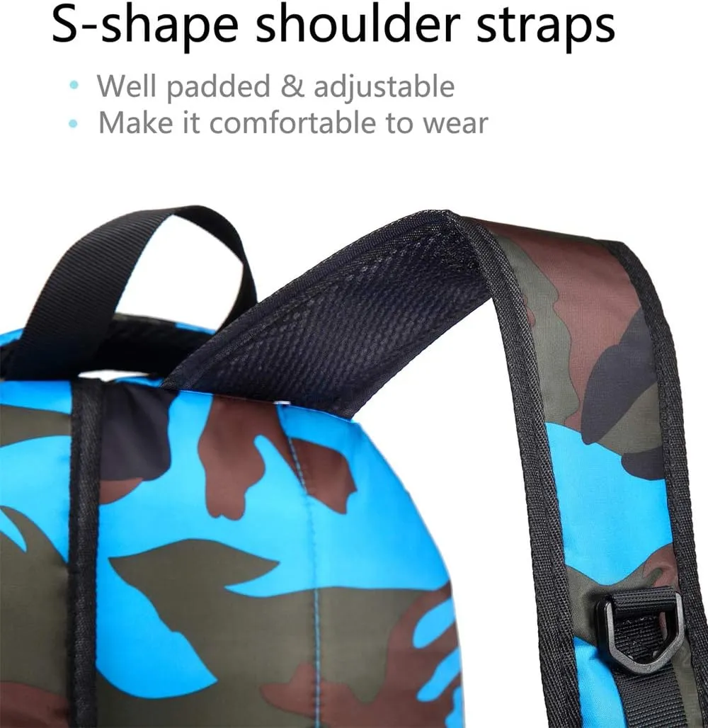 BLUEFAIRY Kids Backpacks for Boys Girls Elementary Primary Middle School Bookbags Back to School Bags for Childs Age 6-8 Mochilas Escolares para Niños Niñas 17 Inch Black/Blue
