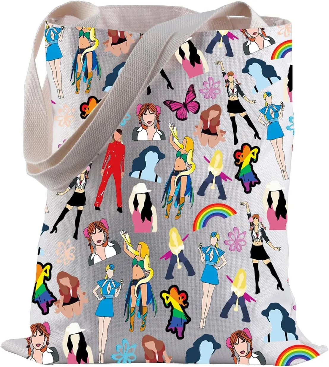 BLUPARK ‌Singer Inspired Tote Bag Music Lover Gift Pop Princess Shopping Bag for Fans