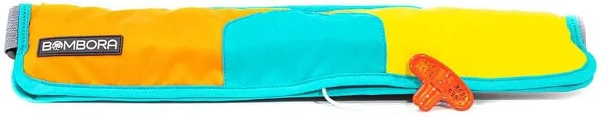 Bombora Inflatable Life Jacket-Manual Pull. Ages 16  Life Vest Fanny Pack Inflatable PFD. US Coast Guard Approved CO2 Included Unisex Belt Pack Manual Inflatable Life Jacket Adjustable Retro