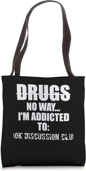 Book Discussion Clubs Funny Tote Bag