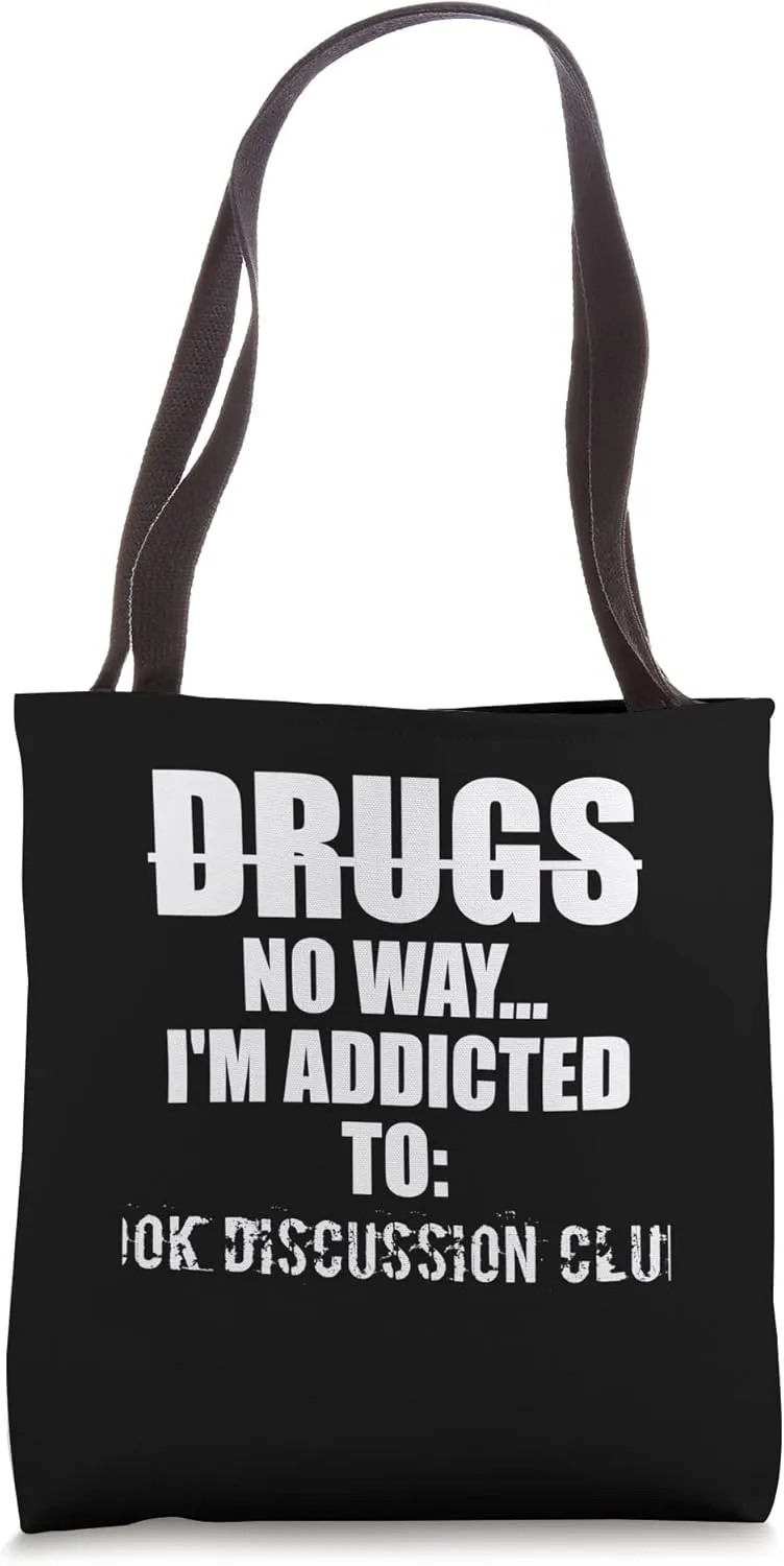 Book Discussion Clubs Funny Tote Bag