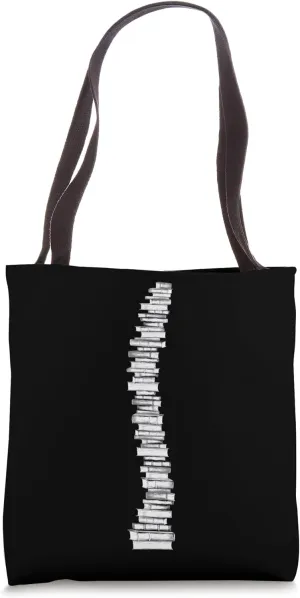 Book Lover Spine Backbone Bookworm Avid Reading Lovers Books Tote Bag