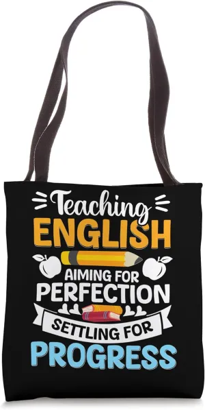 Book Reading Grammar English Teaching School Educator Tote Bag