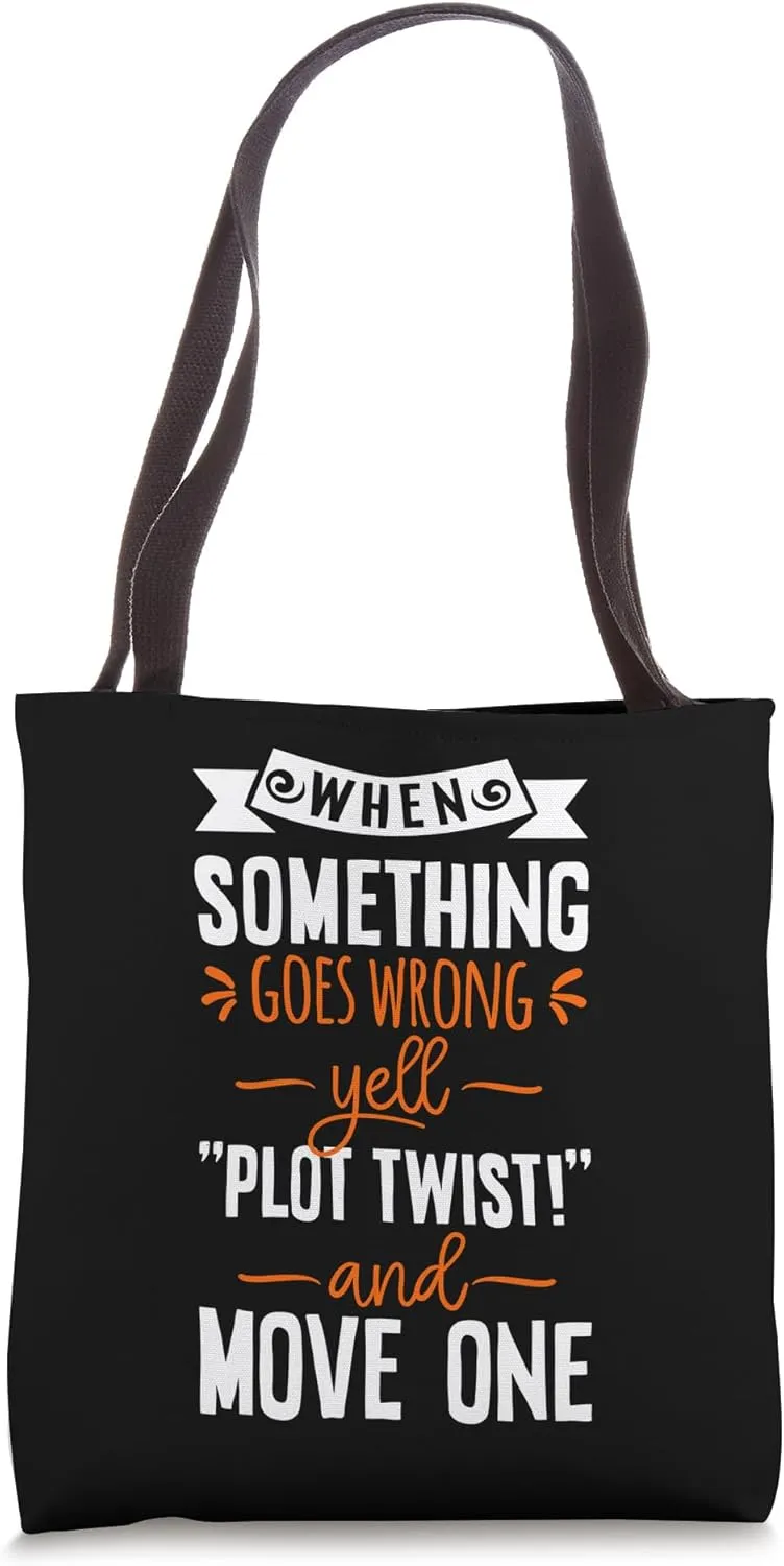 Book Reading Just Yell Plot Twist Tote Bag