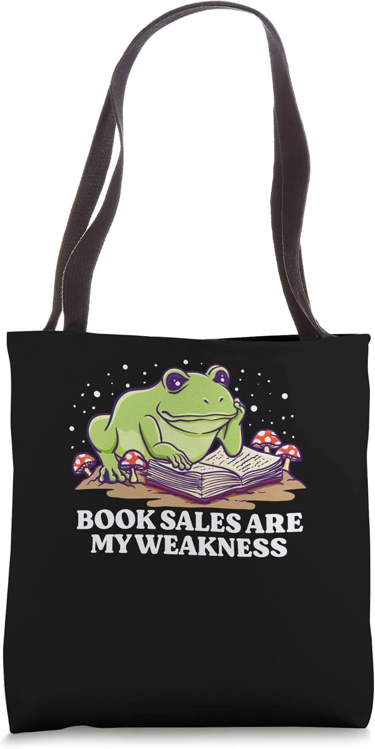 Book Sales Are My Weakness Funny Bookworm Humor Book Lover Tote Bag