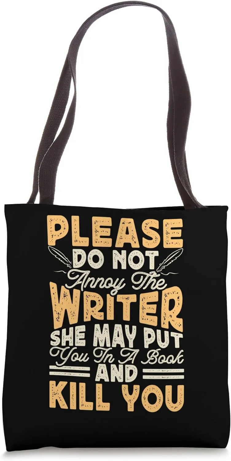 Book Writer Funny Quote Author Journalist Rewrite Novelist Tote Bag