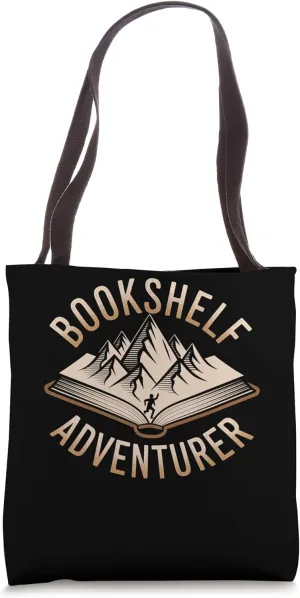 Bookshelf Adventurer Tote Bag