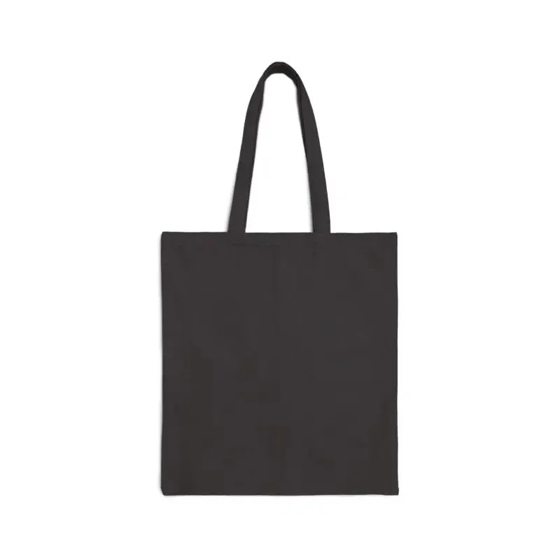 Botanical Pink Flower Cotton Canvas Tote
