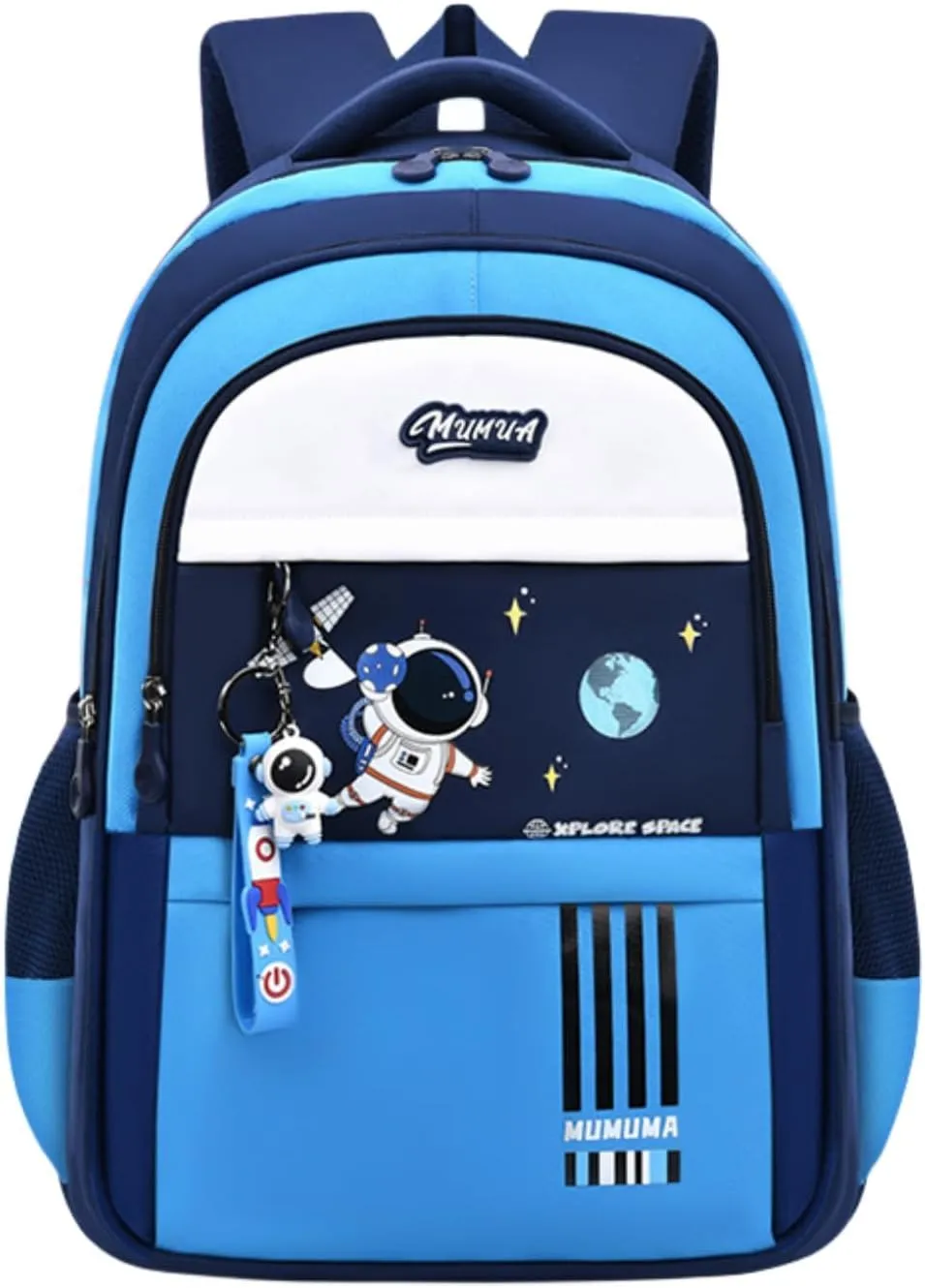 Boys Backpack Astronaut Sports Kids Backpack Space Schoolbag for Girls&Boys Elementary Student Bookbag