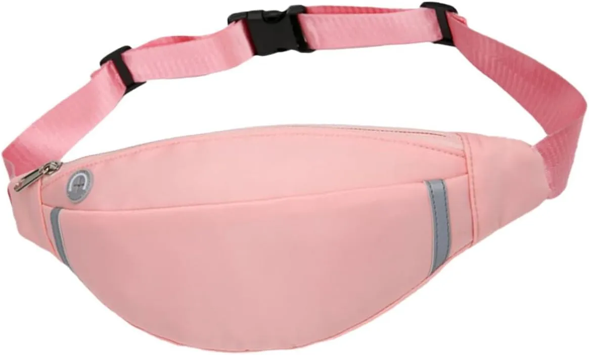 Bright Waterproof Waist Pouch Running Fanny Pack for Women Mini Sling Bag Zipper Design for Practical Use