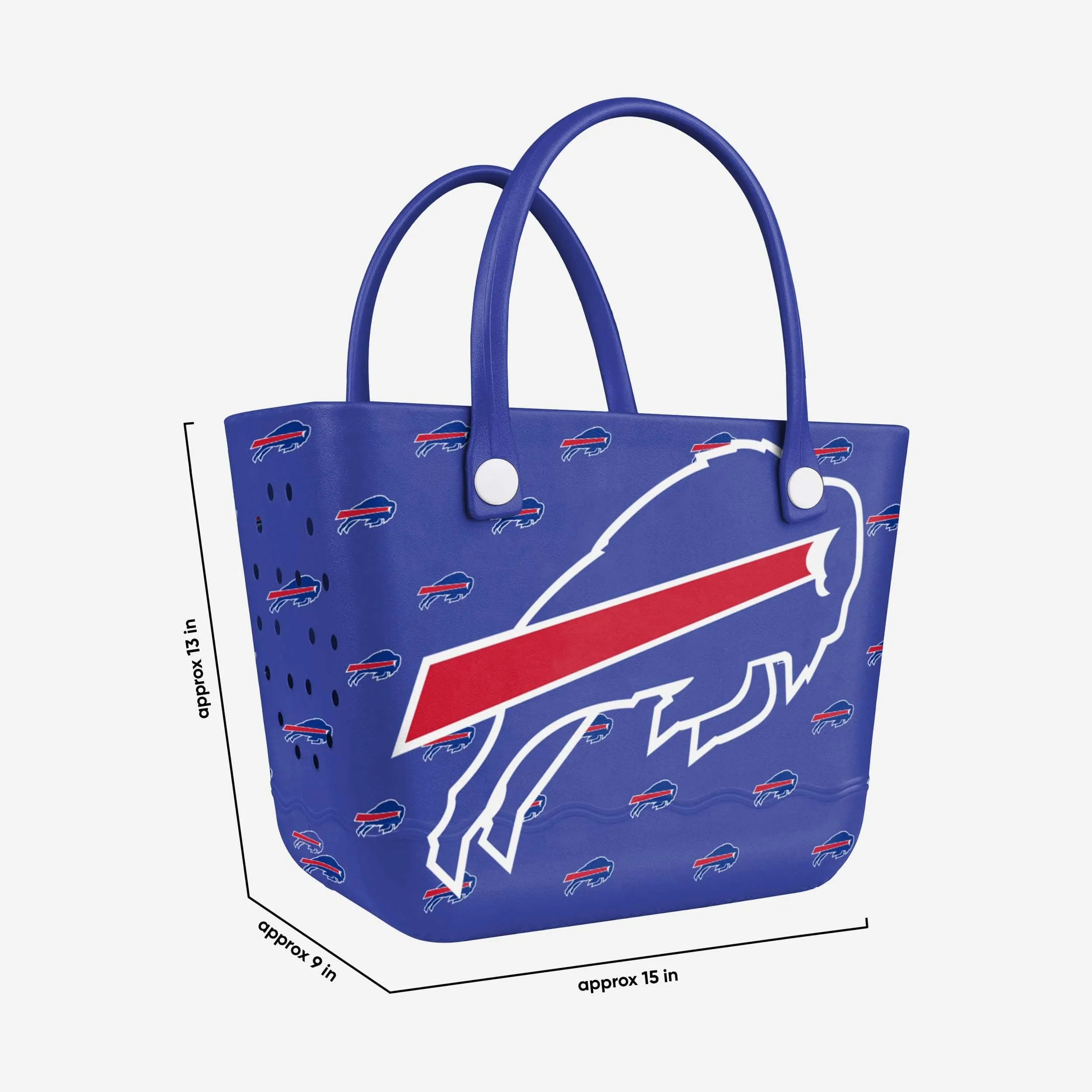 Buffalo Bills Big Logo Mini Print Tailgate Tote Bag