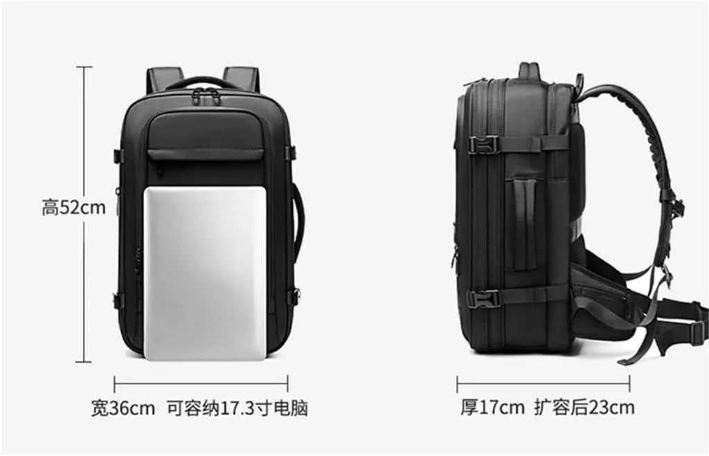 Business Men's Backpack Large Capacity Multifunctional Vacuum Compression Computer Backpack