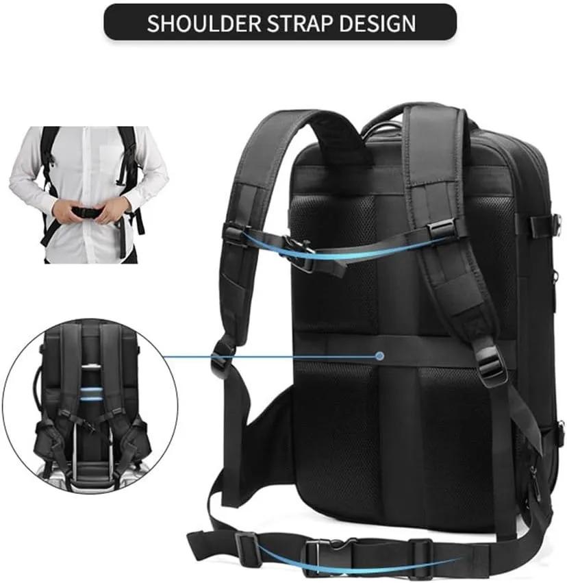 Business Men's Backpack Large Capacity Multifunctional Vacuum Compression Computer Backpack