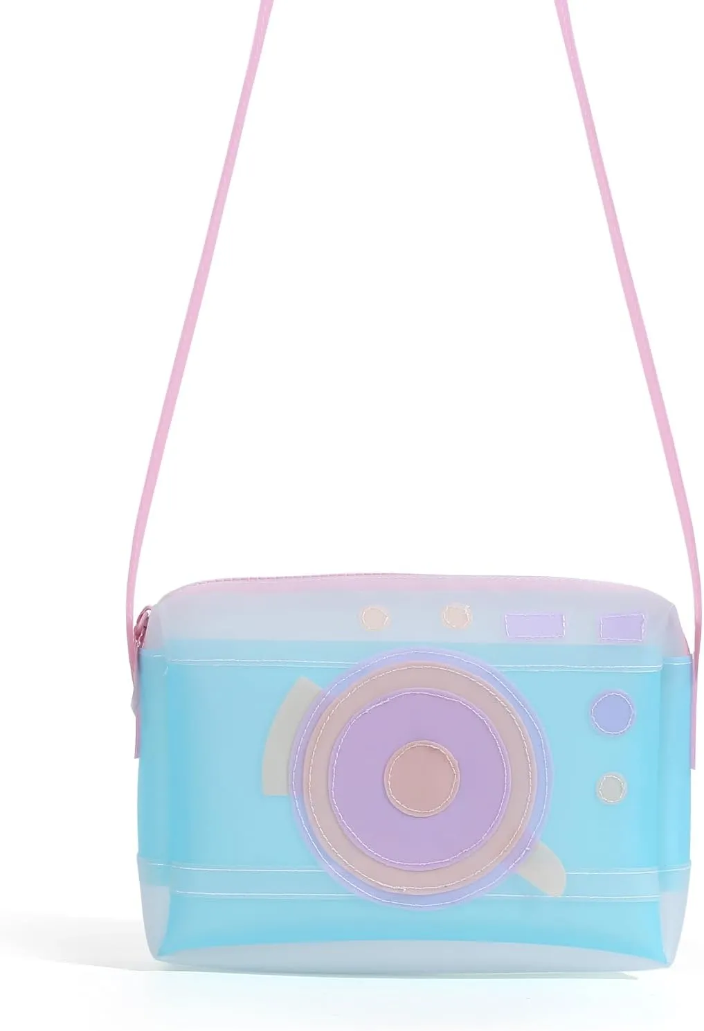 Camera Crossbody Purse Bag Long Strap & Zip Fastening Shoulder Bag for Daily Use