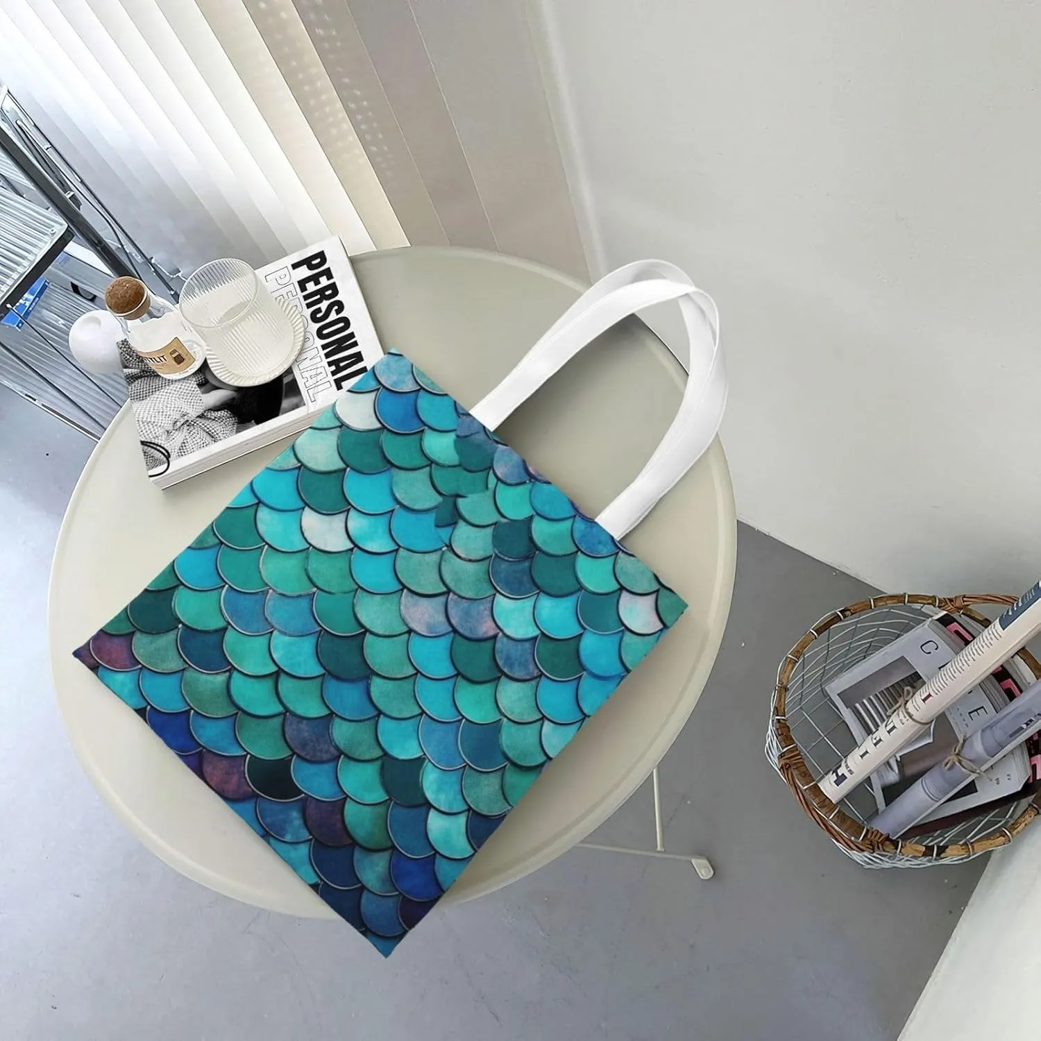 Canvas Tote Bag For Women Reusable Shopping Bag Casual Arch In Mallorca Spain Shoulder Bag Handbag For Travel