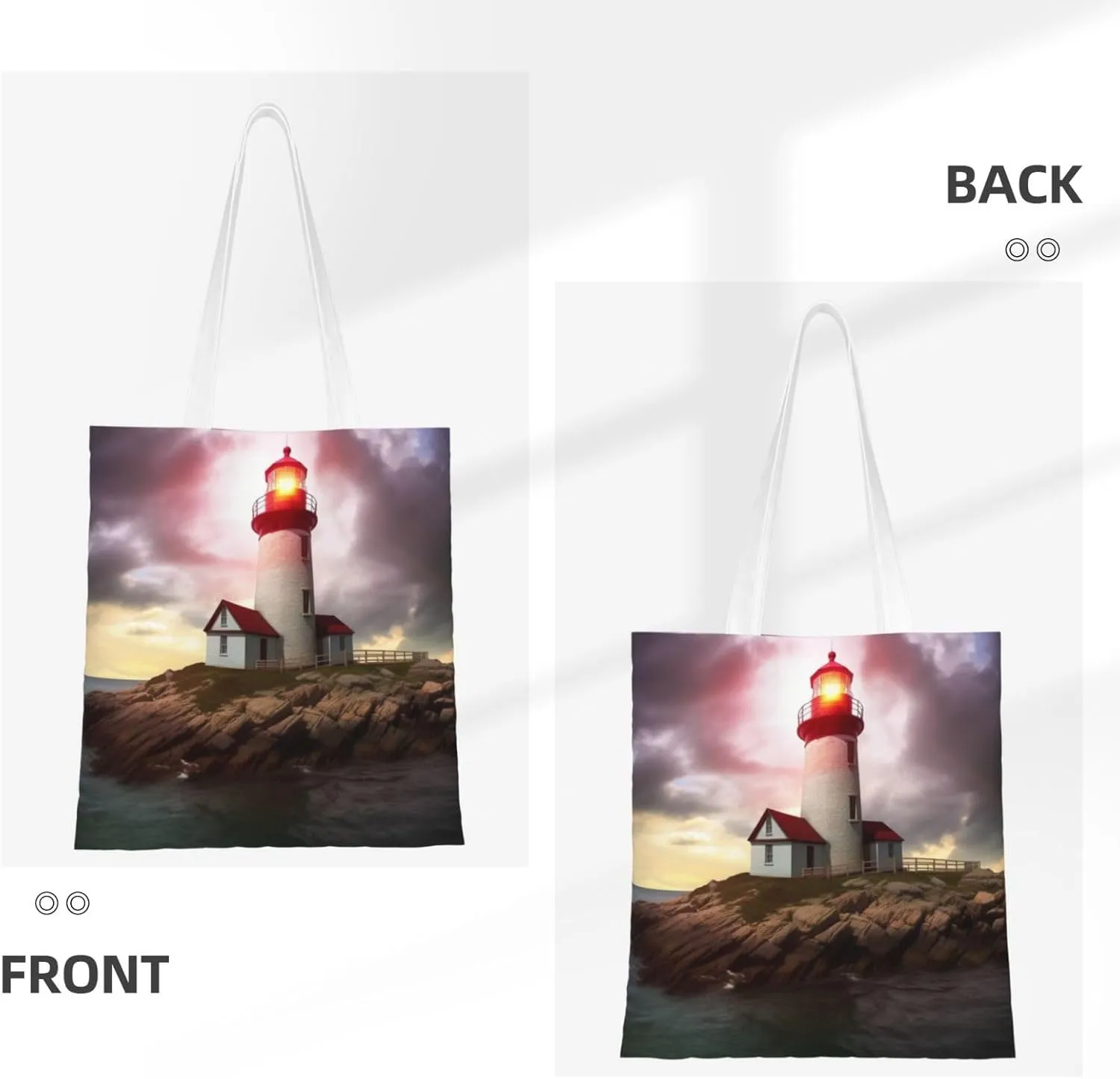 Canvas Tote Bag For Women Reusable Shopping Bag Casual Arch In Mallorca Spain Shoulder Bag Handbag For Travel