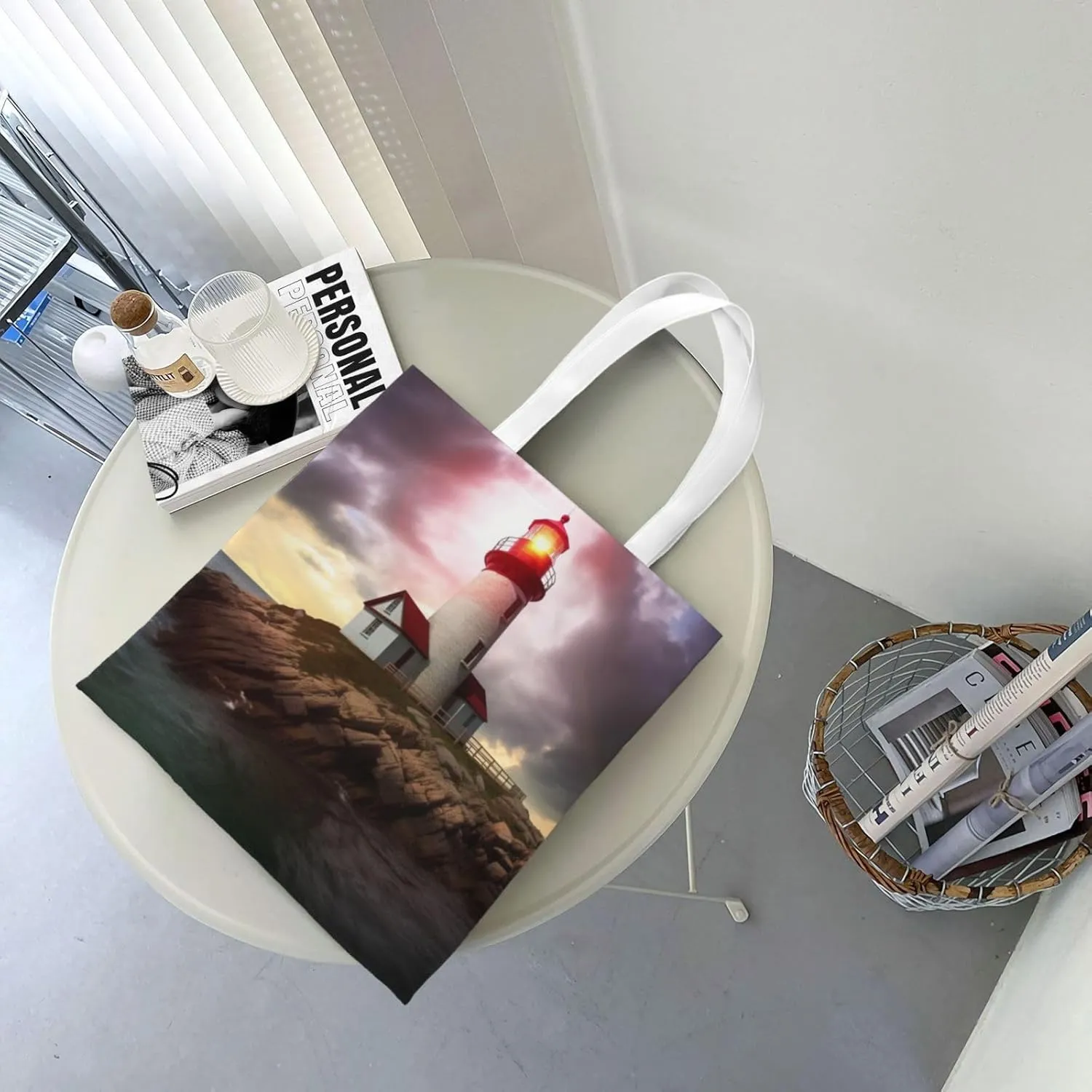 Canvas Tote Bag For Women Reusable Shopping Bag Casual Arch In Mallorca Spain Shoulder Bag Handbag For Travel