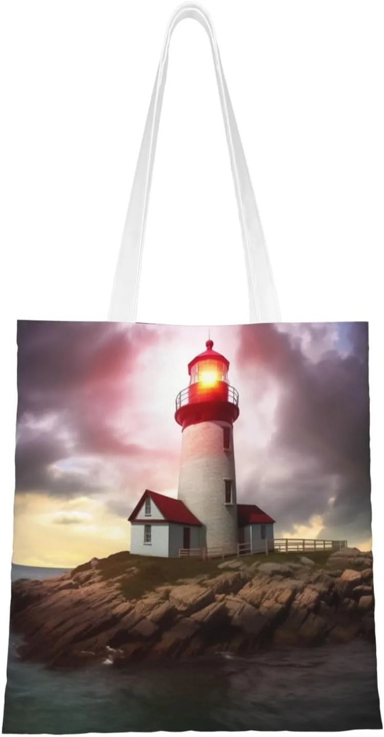 Canvas Tote Bag For Women Reusable Shopping Bag Casual Arch In Mallorca Spain Shoulder Bag Handbag For Travel